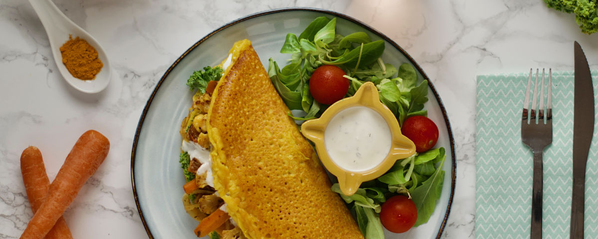 Socca - French chickpea flour crepe